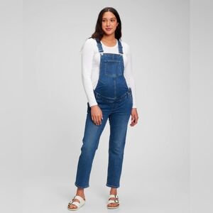GAP Blue Denim Maternity Overalls